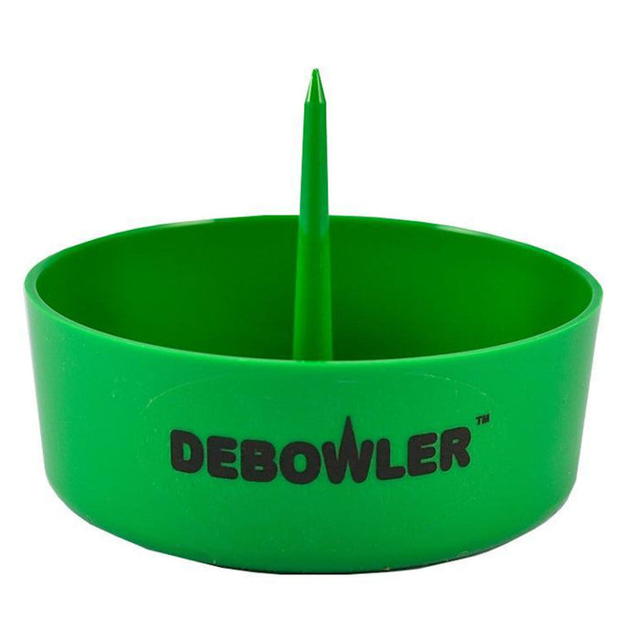 Debowler Ashtray w/ Cleaning Spike | 4 Inch, Debowler Green