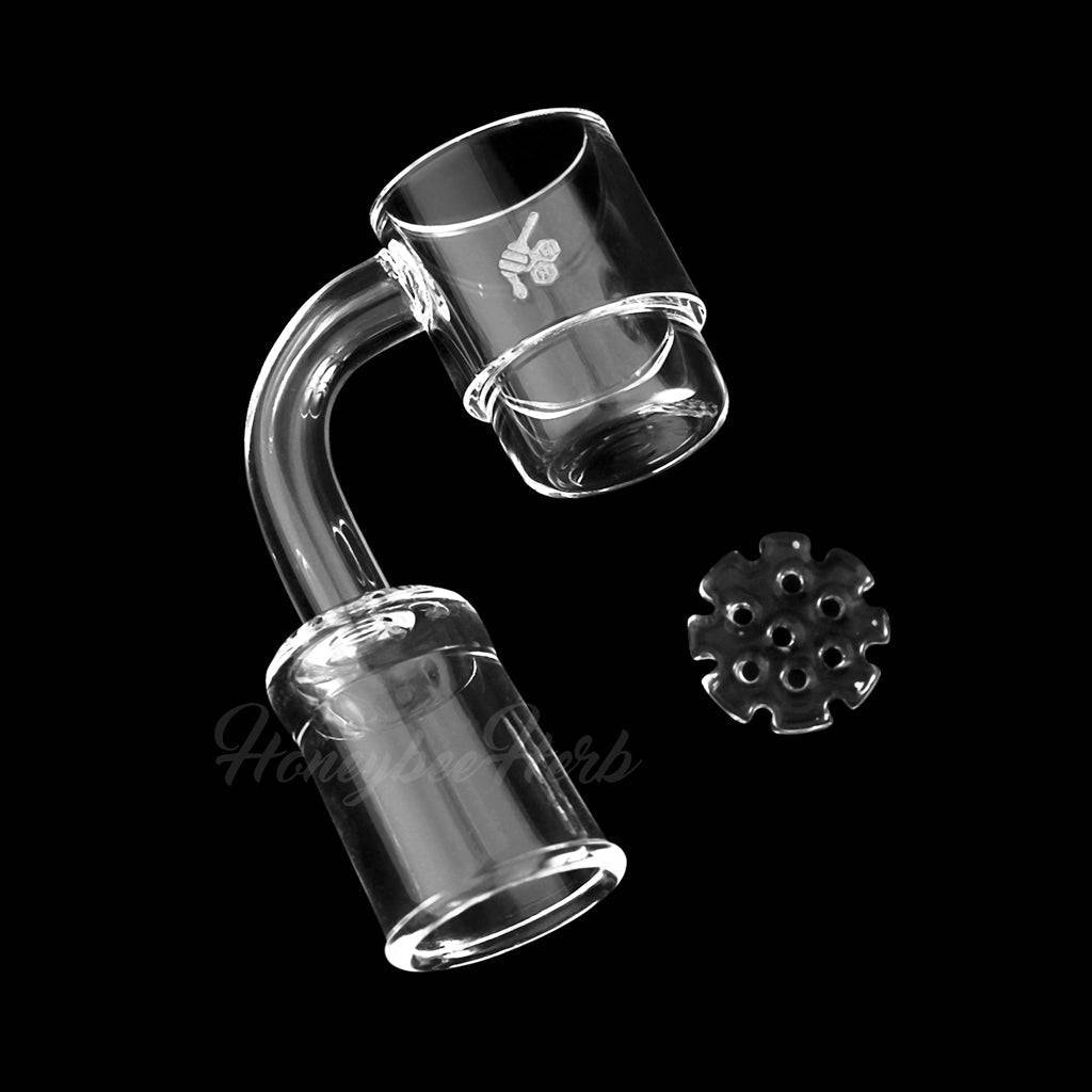 HONEY DISC DEEP DISH QUARTZ BANGER - 90° DEGREE | YL - Discreet Smoker