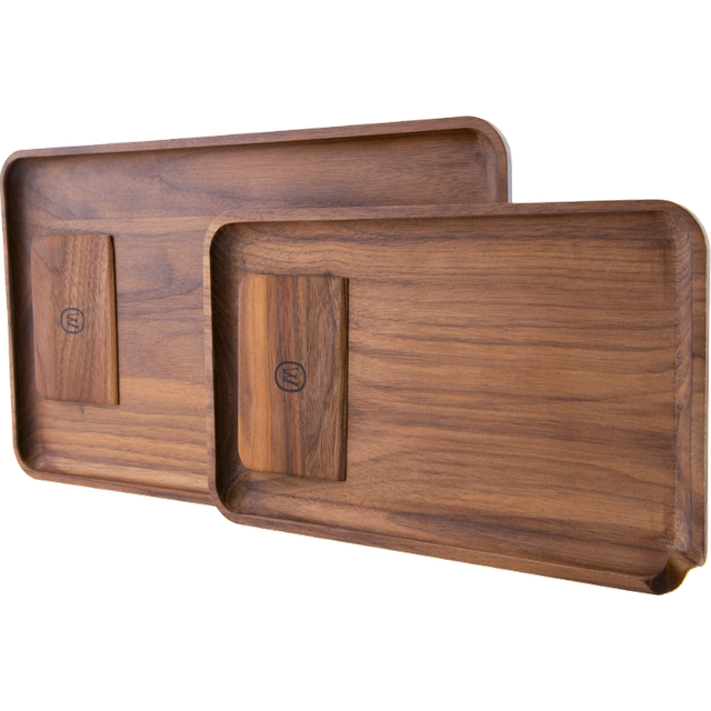 Marley Natural Black Walnut Prep Tray - Discreet Smoker