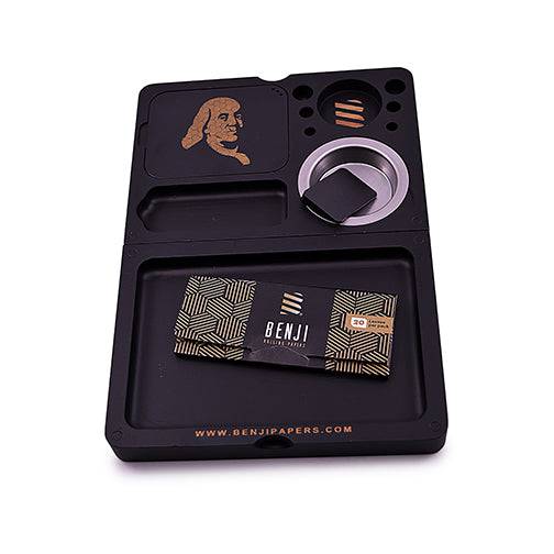 Benji - Bankroll Mini Bamboo Tray Kit - Discreet Smoker