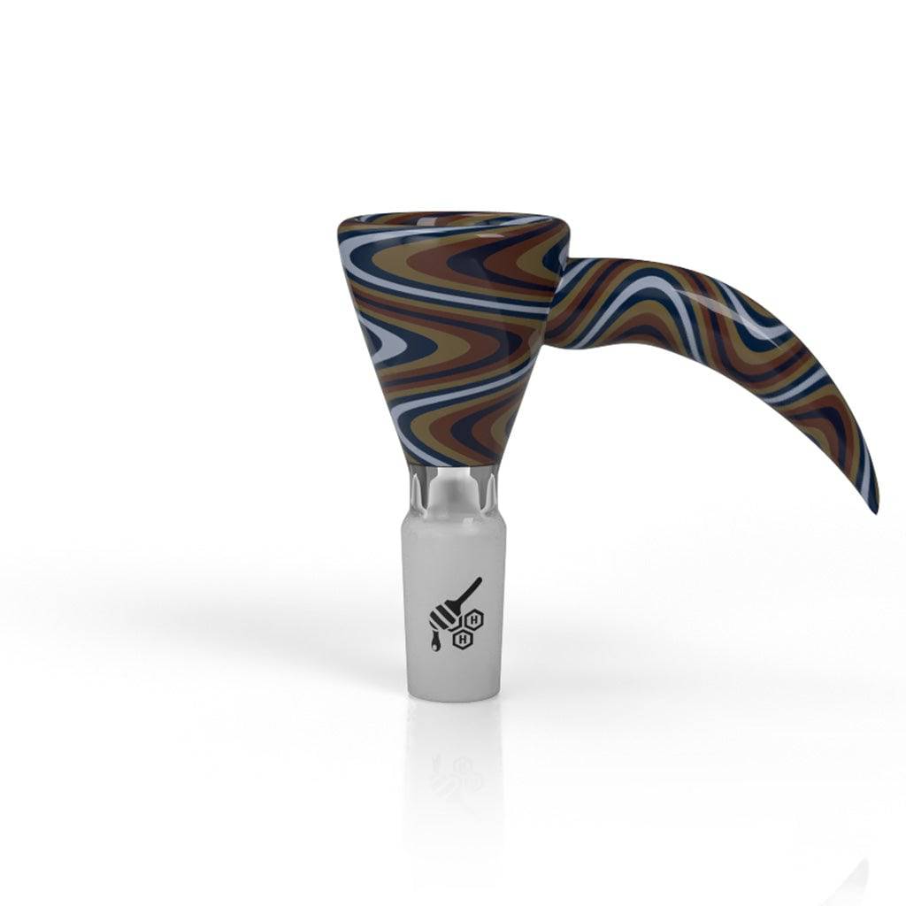 MARTINI FIRE WIG WAG WITH HORN PULL BONG BOWL - Discreet Smoker