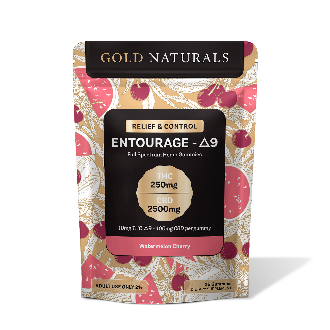 Gold Naturals Entourage Δ9 Gummy - Discreet Smoker