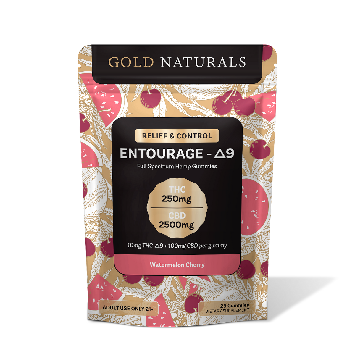 Gold Naturals Entourage Δ9 Gummy - Discreet Smoker