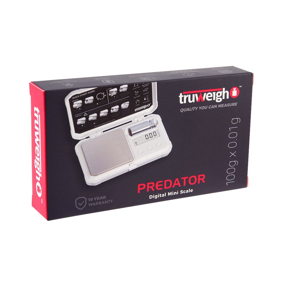 Truweigh Predator Digital Mini Scale | 100g x 0.01g - Discreet Smoker
