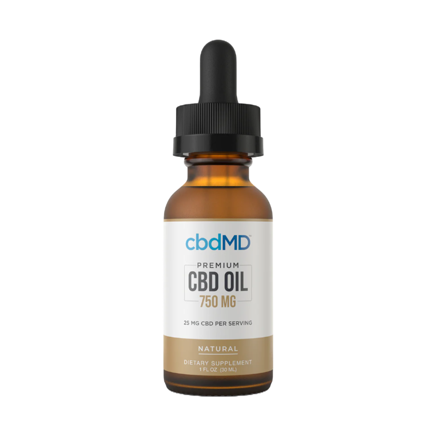 Broad Spectrum CBD Oil Tincture Drops - Natural Flavor (750MG - 7500MG)