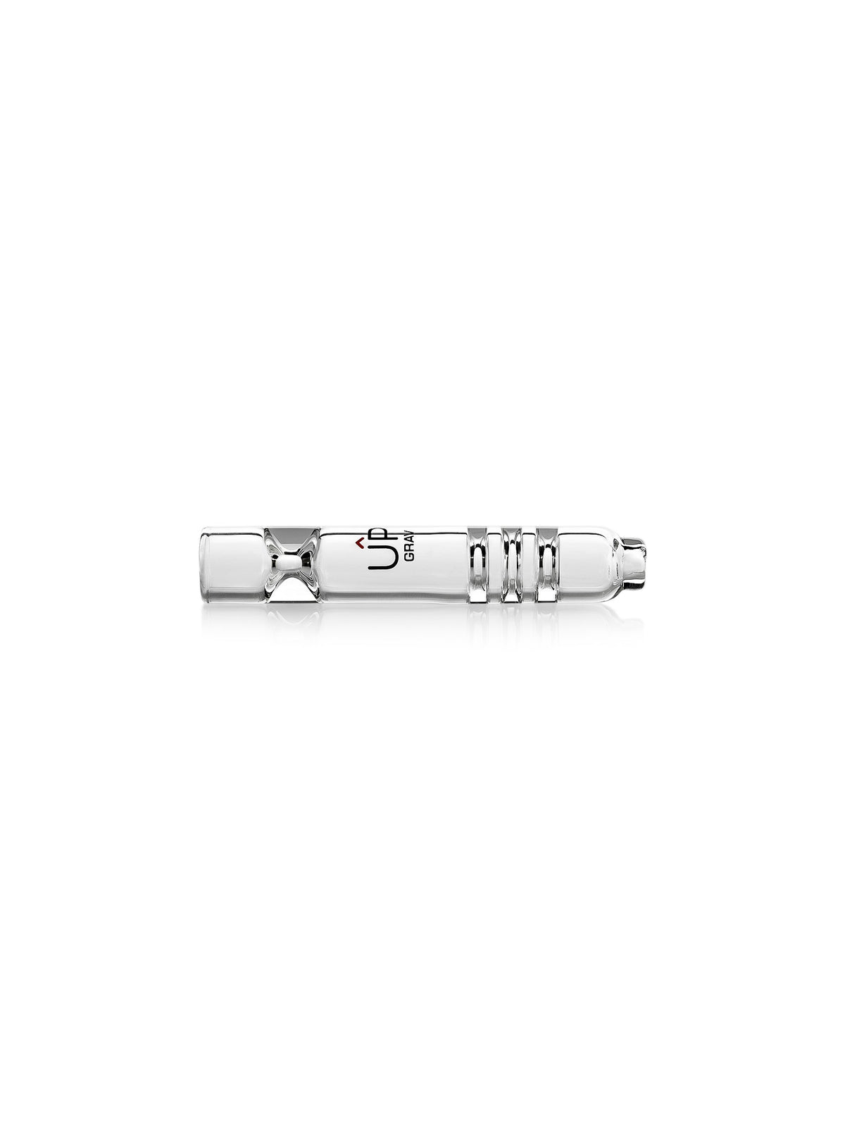 Grav 3" Upline® Taster - Clear - Black Label - Discreet Smoker