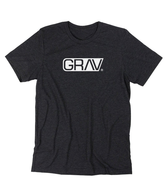 GRAV® Heather Black Logo T-Shirt - Discreet Smoker