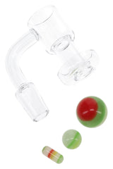 Quartz 14.5 mm Male Terp Slurper Banger – 2 mm Thick - Discreet Smoker