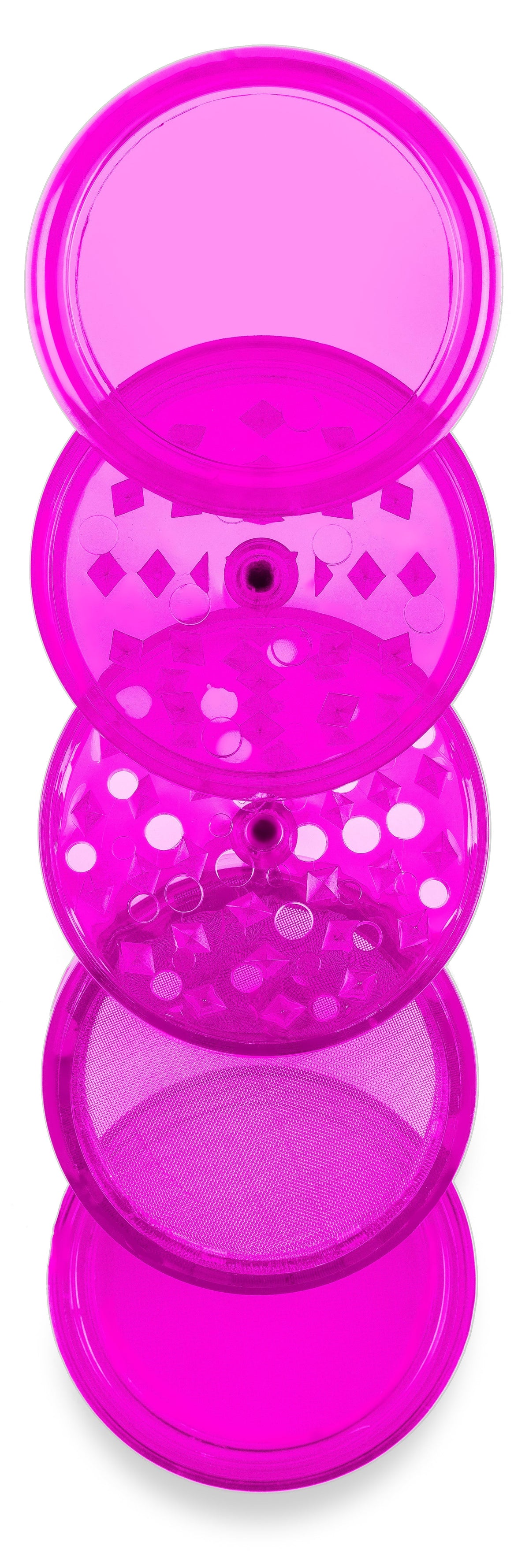Higher Standards 4-Piece Herb Grinder with Pollen Catcher - Discreet Smoker