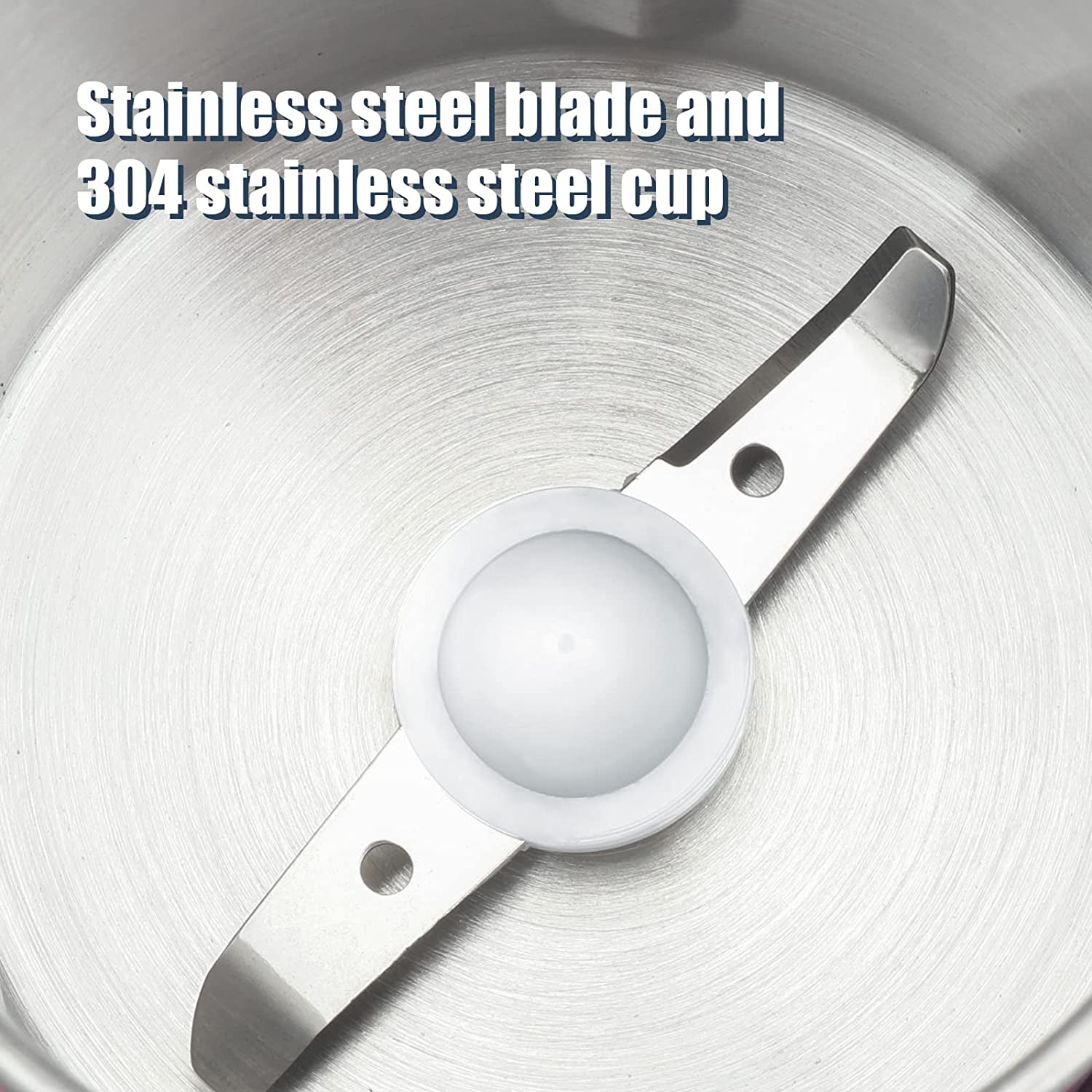 Herb Grinder [Large Capacity/Fast/Electric ]-Spice Herb Coffee Grinder with Pollen Catcher/- 7.5" (Black)