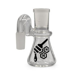 HONEYBEE HERB BEAKER BASE GLASS SWAN ARM MINI DRY ASH CATCHER