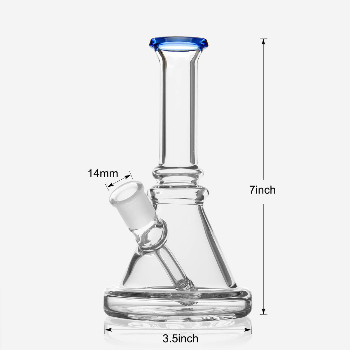 7‘’ Glass Beaker Base Bong - Discreet Smoker