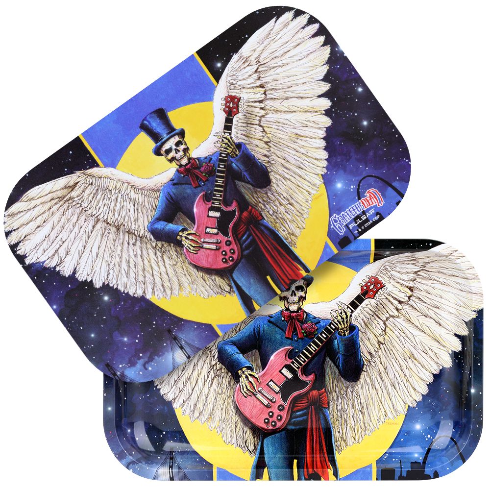 Grateful Dead x Pulsar Rolling Tray & Lid Kit - Angel of Music / 11" x 7" - Discreet Smoker
