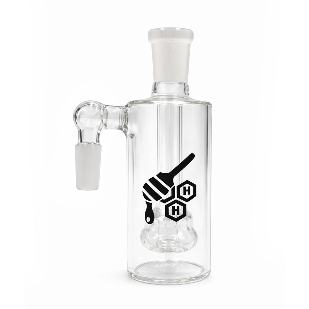 HONEYBEE HERB BELL SHAPE SHOWERHEAD PERC CYLINDER ASH CATCHER - Discreet Smoker
