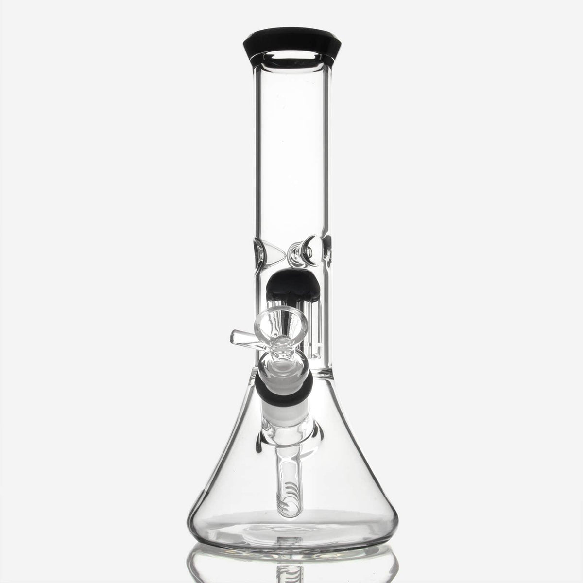 11-inch Glass Beaker Bong with Tree Perc - Discreet Smoker