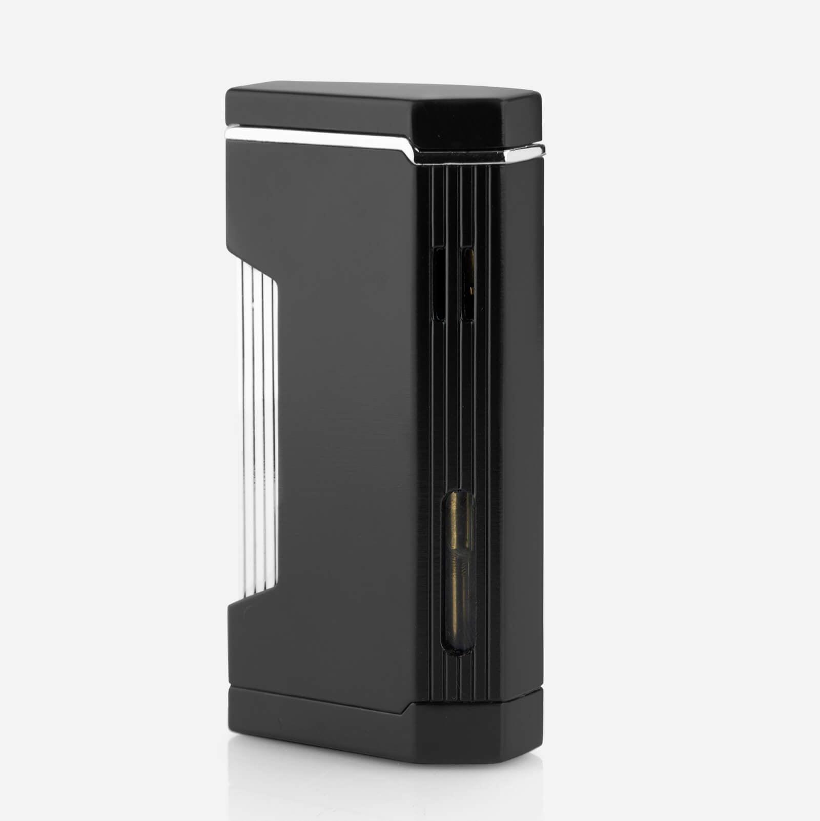Silver Double Jet Torch Lighter - Discreet Smoker