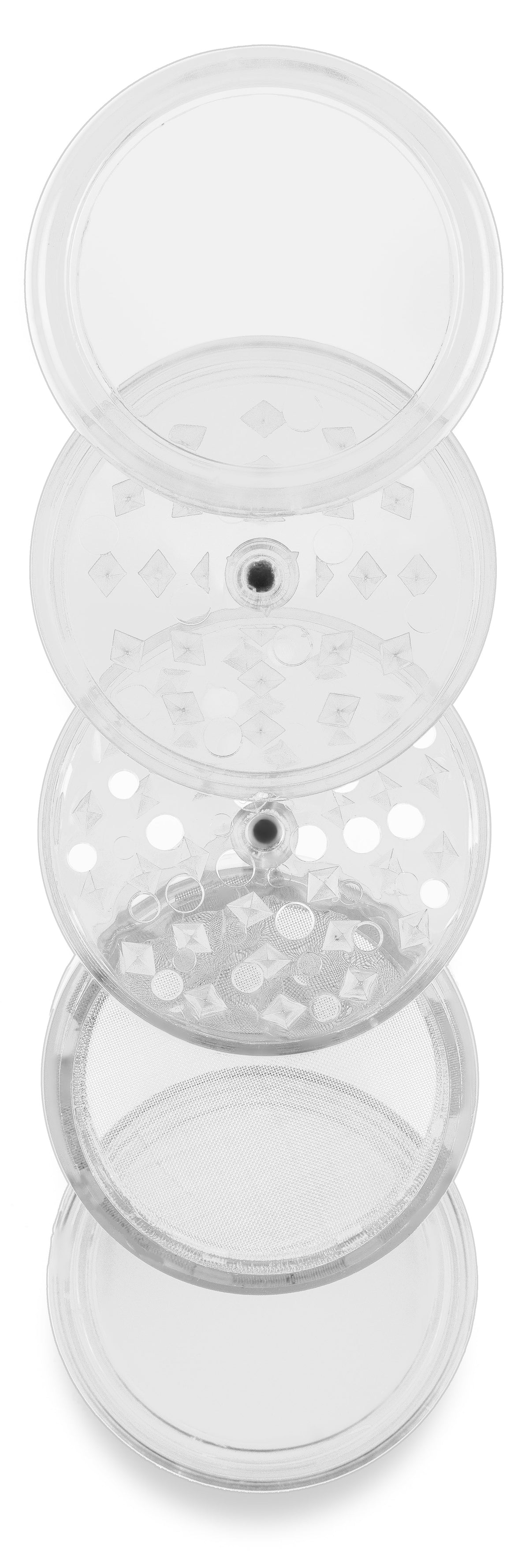 Higher Standards 4-Piece Herb Grinder with Pollen Catcher - Discreet Smoker