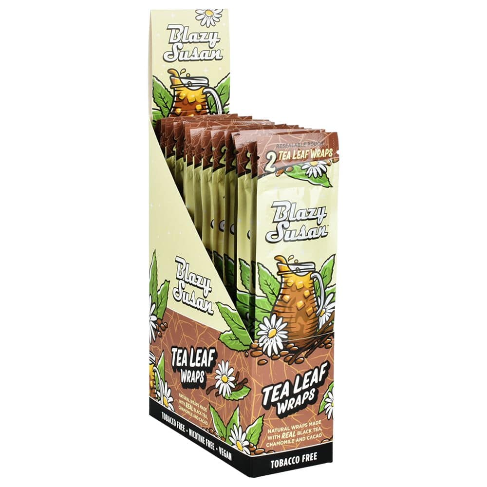 Blazy Susan Tea Leaf Wraps - 2pc 25CT - Discreet Smoker