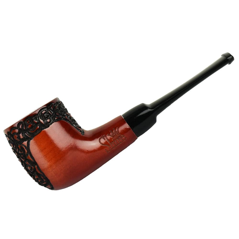 Pulsar Shire Pipes The English | Engraved Billiard Smoking Pipe - Discreet Smoker