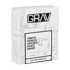 GRAV Long Neck Seamless Banger - 14mm M / 90D 5pcs - Discreet Smoker