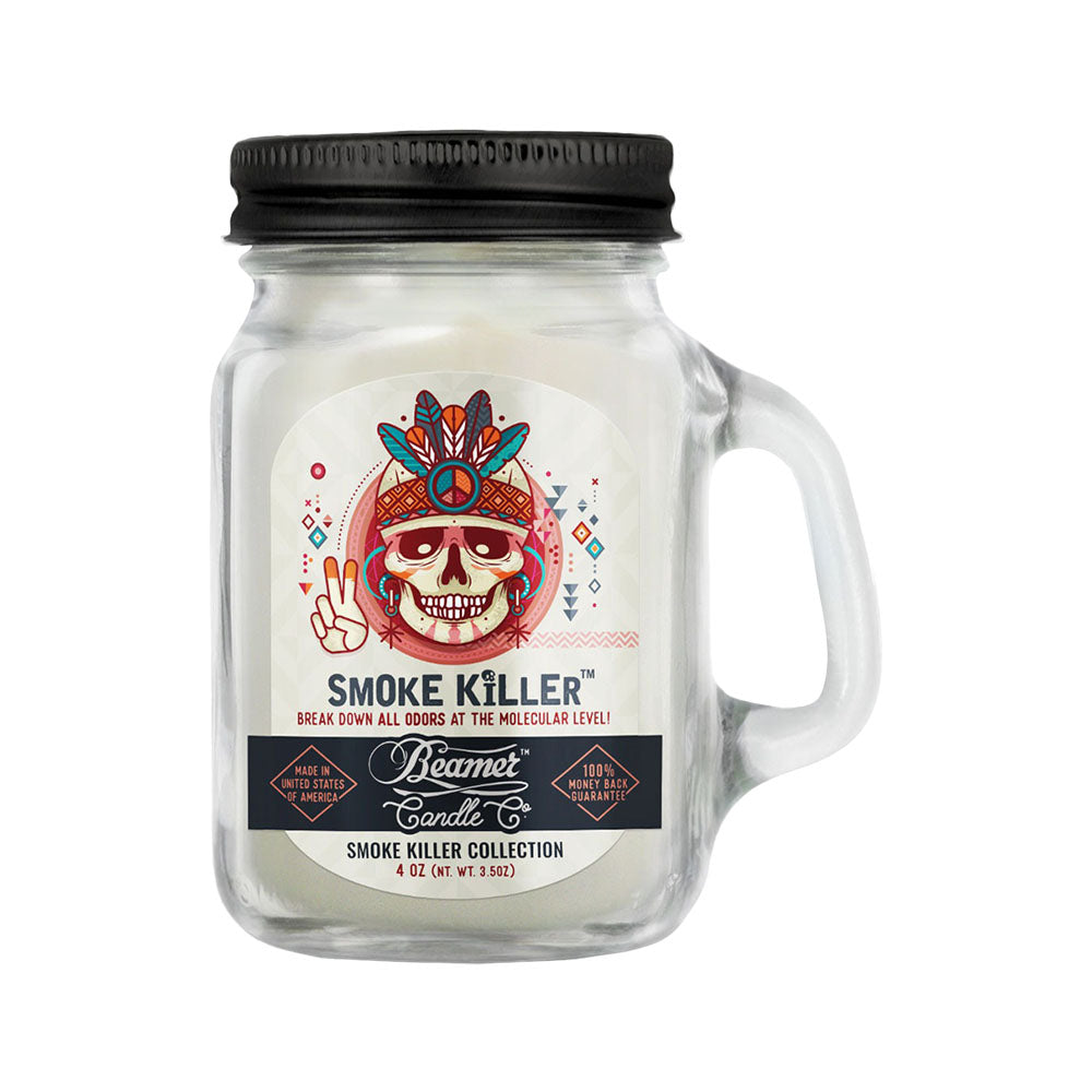 Beamer Candle Co. Mason Jar Candle | Smoke Killer - Discreet Smoker