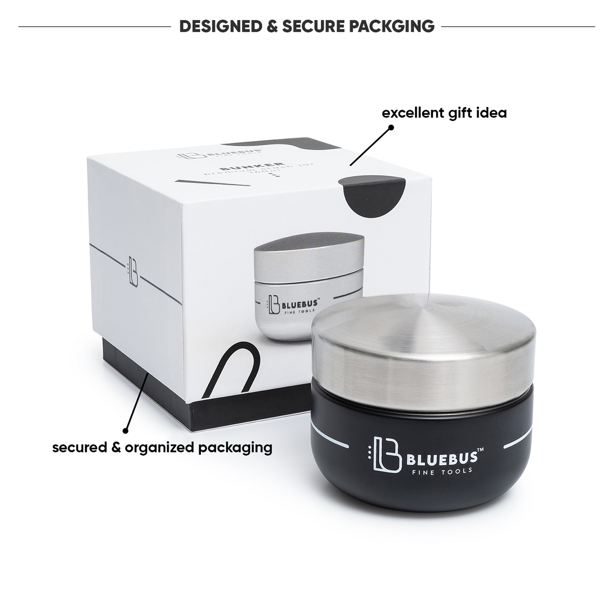 BUNKER Airtight Stash Jar - Discreet Smoker