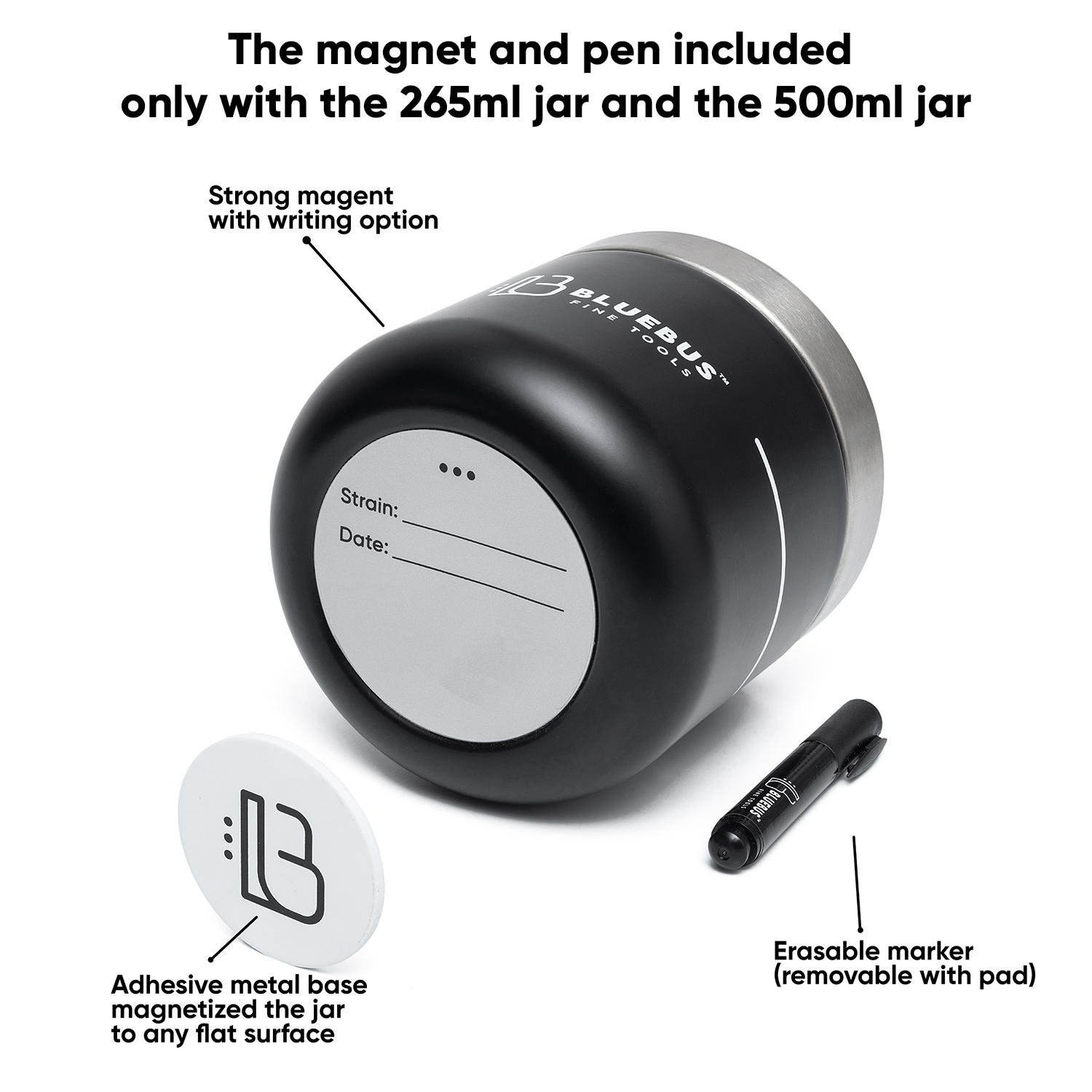 BUNKER Airtight Stash Jar - Discreet Smoker
