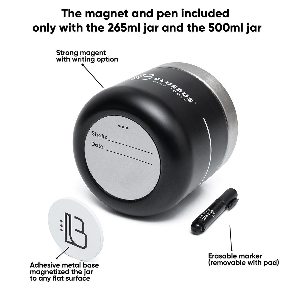 BUNKER Airtight Stash Jar - Discreet Smoker