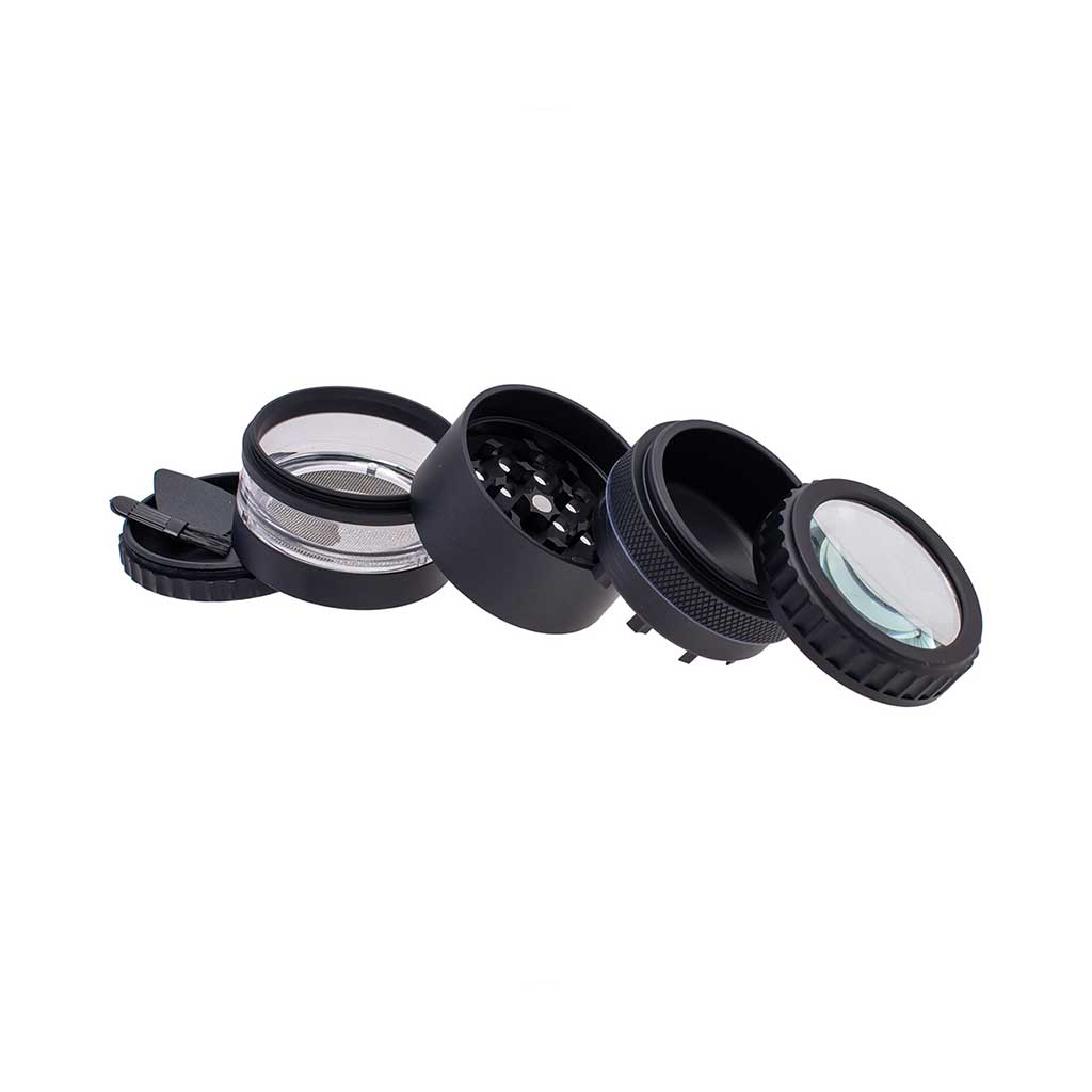 GRINDER WITH MAGNIFYING LID - Discreet Smoker
