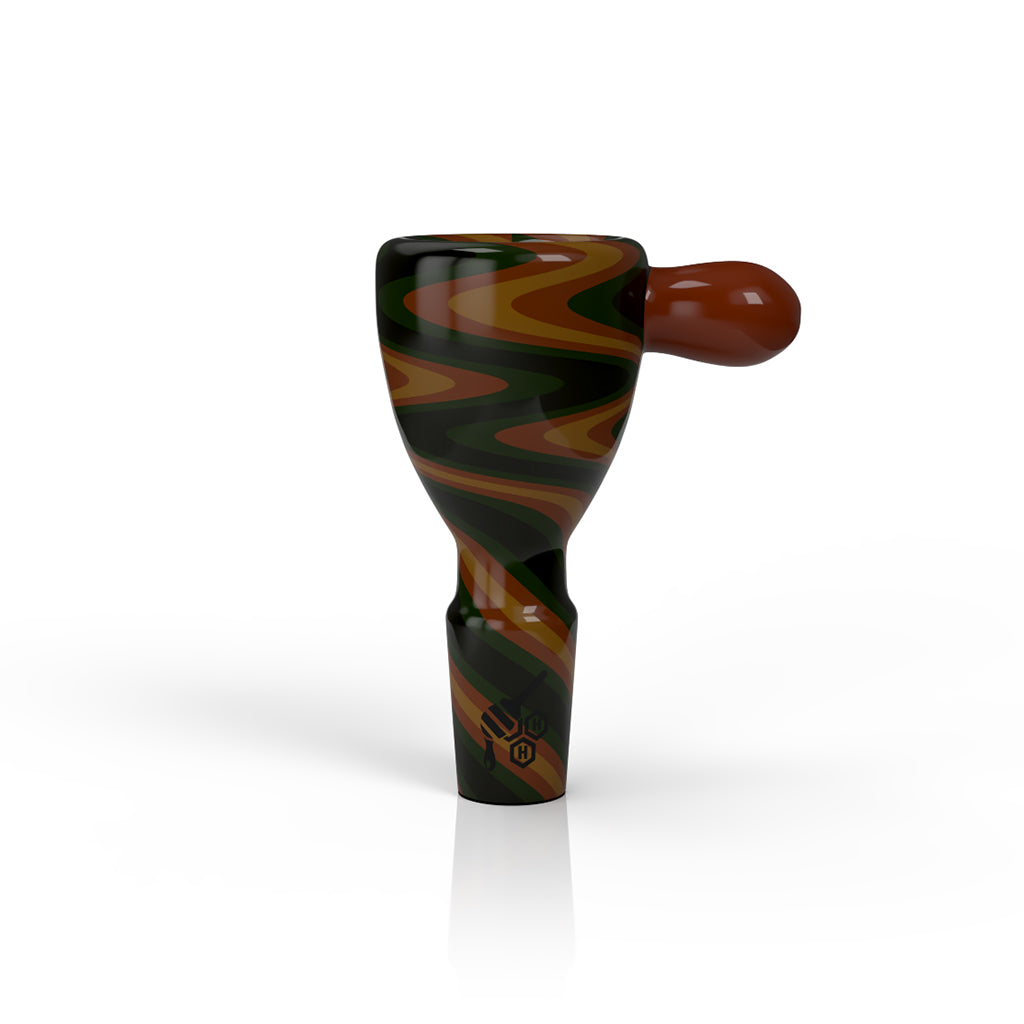 WIG WAG STRIPPED BONG BOWL PIECES - Discreet Smoker
