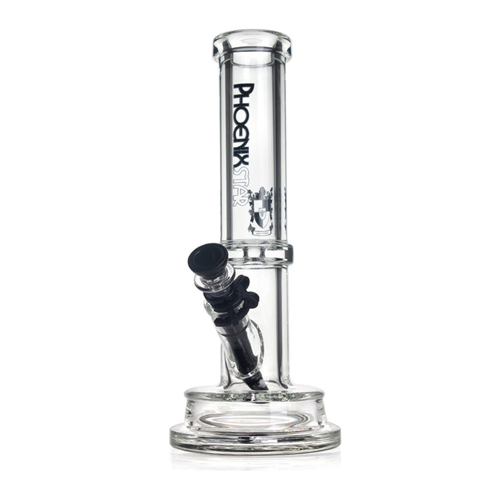 PHOENIX STAR 7MM TUBE BONG WITH THICK BASE 12 INCH, Black