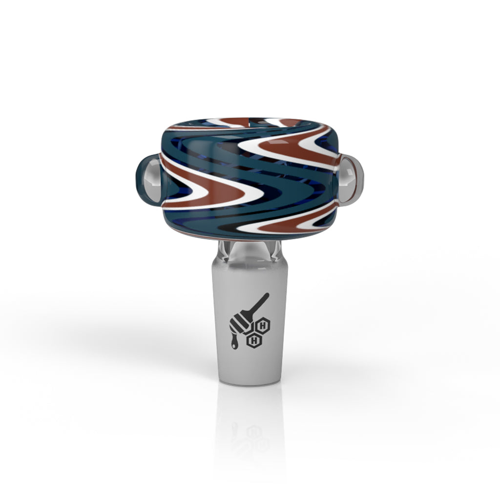 BASIN ZIG ZAG STIPPED FLOWER BOWL - Discreet Smoker