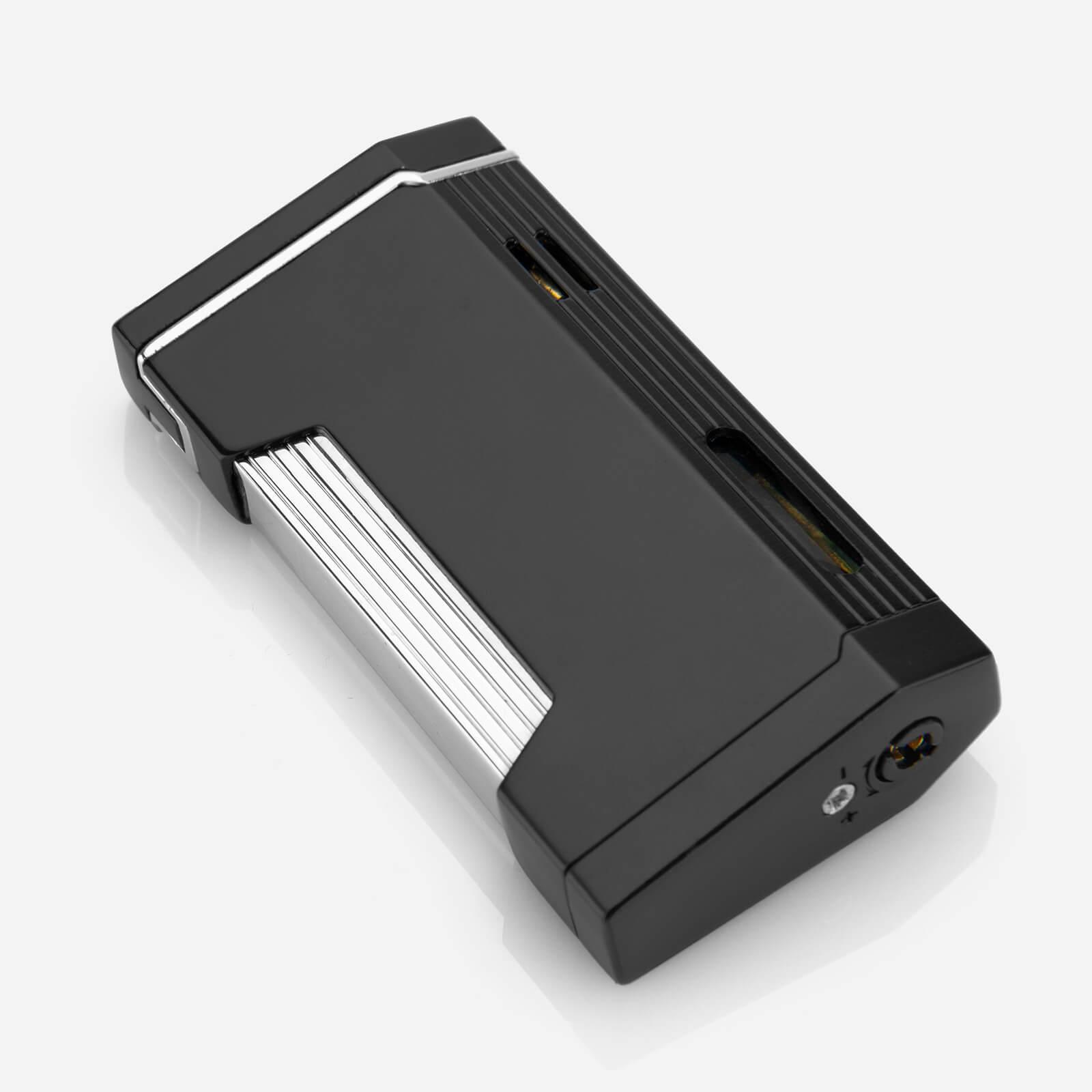 Silver Double Jet Torch Lighter - Discreet Smoker