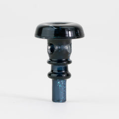 Empire Glassworks PuffCo Peak Pro 3D XL Chamber Glass Joystick Cap - Black Nebula - Discreet Smoker