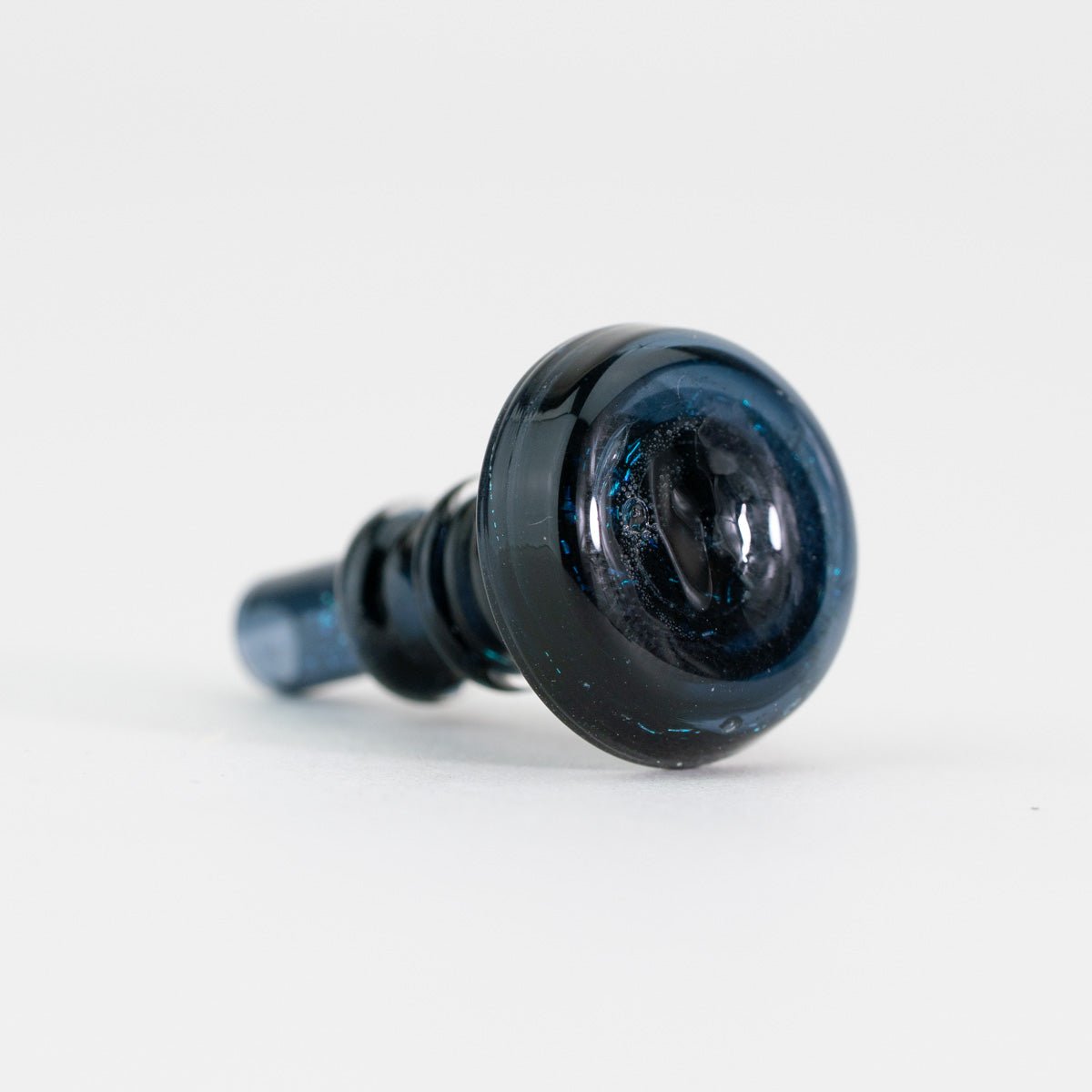 Empire Glassworks PuffCo Peak Pro 3D XL Chamber Glass Joystick Cap - Black Nebula - Discreet Smoker