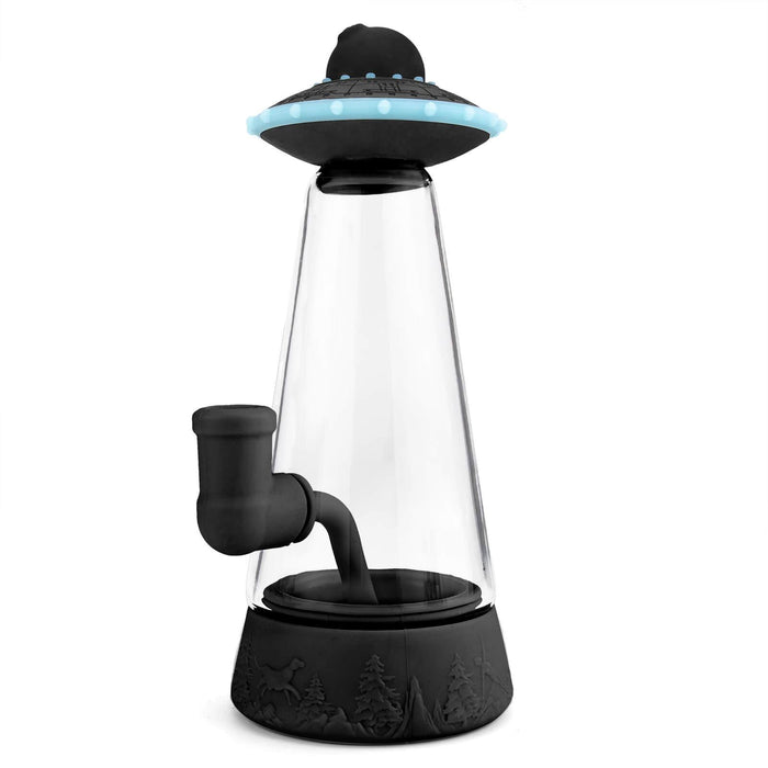 Glass Silicone UFO Bong, BLACK