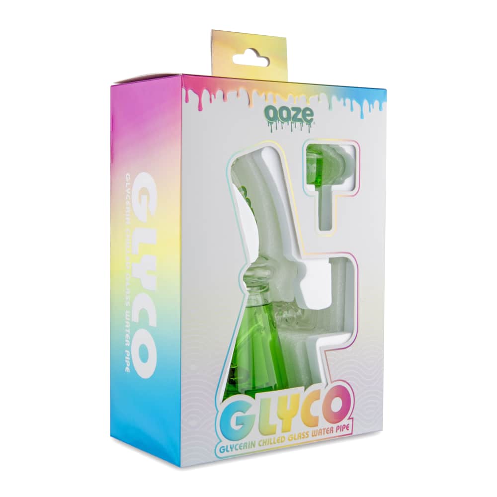 Ooze Glyco Bong Glycerin Chilled Glass Water Pipe - Discreet Smoker