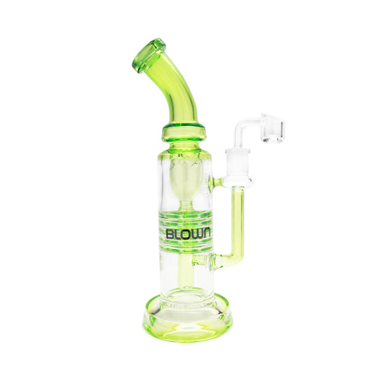 BLOWN Glass Goods BETA  Rig w/ Plate Percs - Discreet Smoker