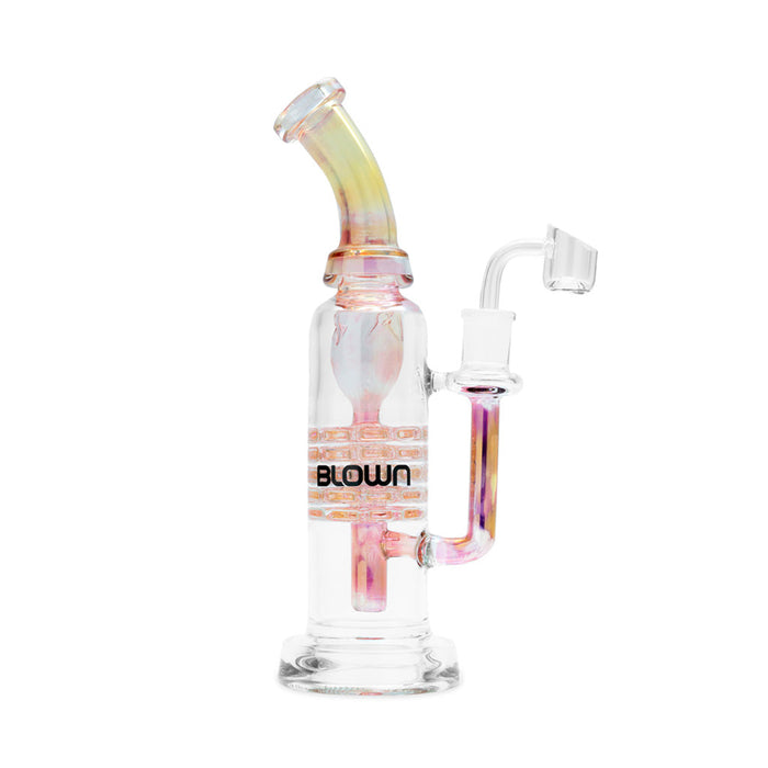 BLOWN Glass Goods BETA  Rig w/ Plate Percs, Rose