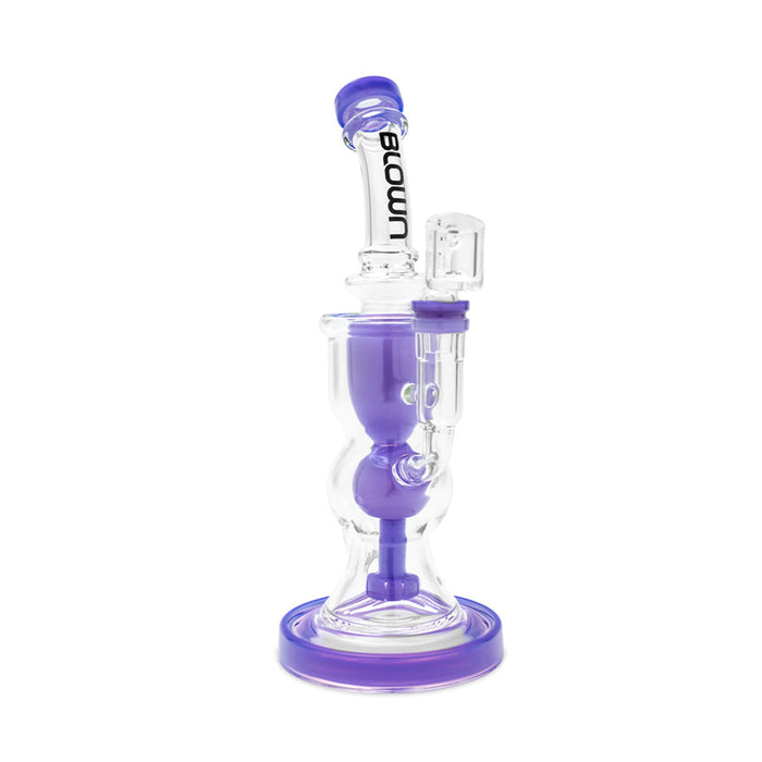BLOWN Glass Goods DELTA Recycler Rig, Purple
