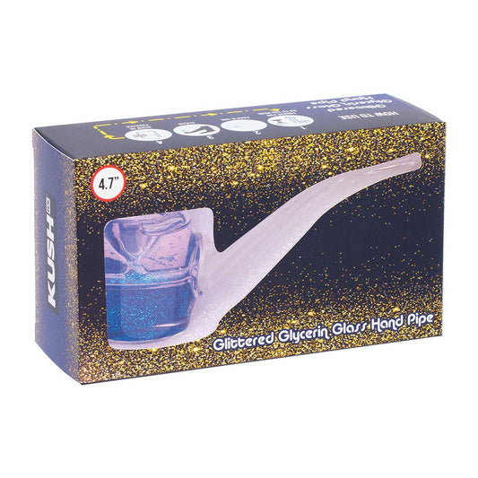 LIQUID GLITTER SHERLOCK HAND PIPE - Discreet Smoker
