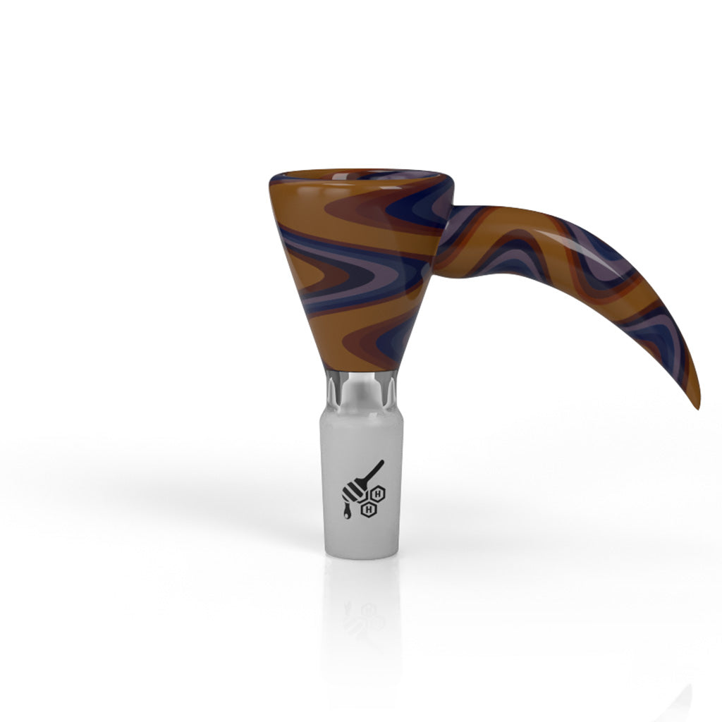MARTINI FIRE WIG WAG WITH HORN PULL BONG BOWL - Discreet Smoker