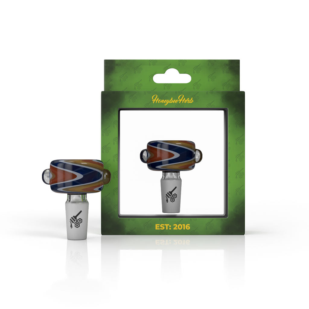 BASIN ZIG ZAG STIPPED FLOWER BOWL - Discreet Smoker