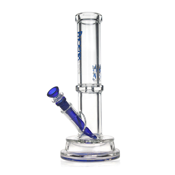 PHOENIX STAR 7MM TUBE BONG WITH THICK BASE 12 INCH, Blue