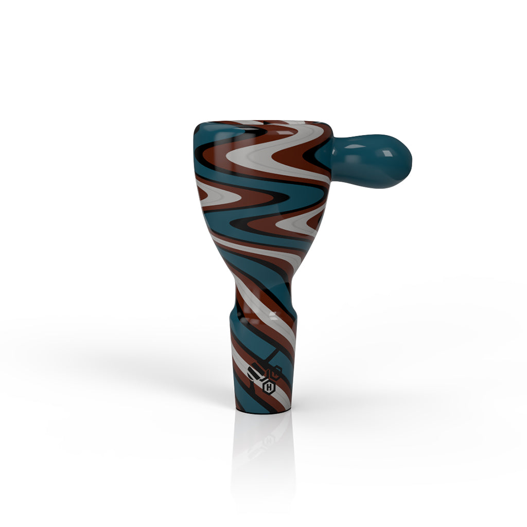 WIG WAG STRIPPED BONG BOWL PIECES - Discreet Smoker