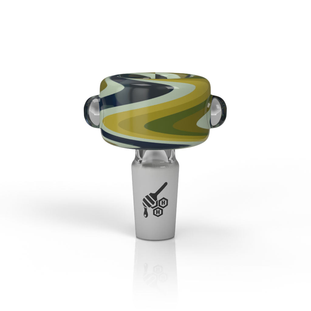 BASIN ZIG ZAG STIPPED FLOWER BOWL - Discreet Smoker