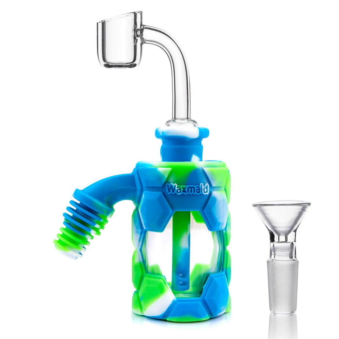 Silicone Ash Catcher, GREEN/BLUE/WHITE
