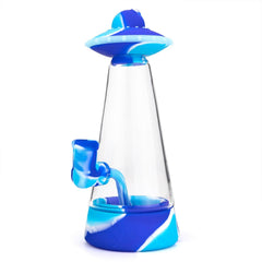 Glass Silicone UFO Bong - Discreet Smoker