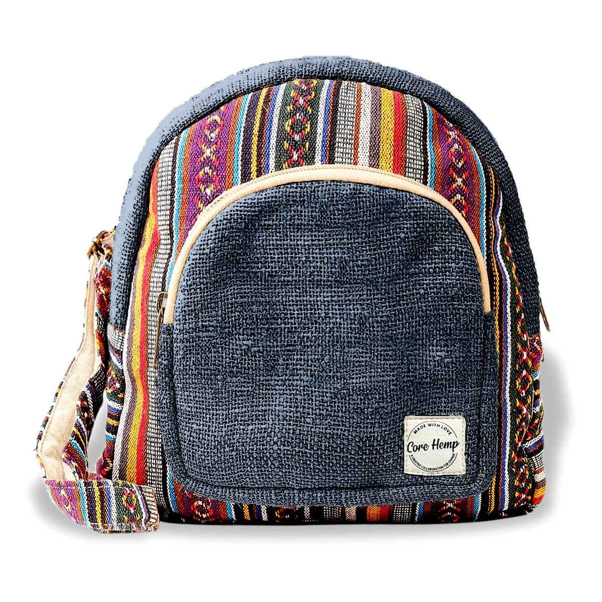 Core Hemp Mini Backpack - Himal Boho - Discreet Smoker