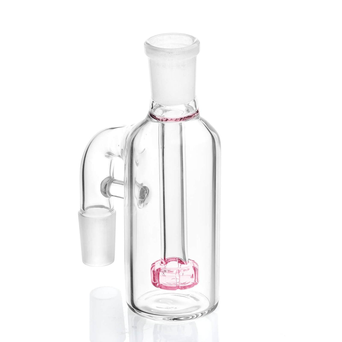 18mm 90 degree Ash Catcher Pink - Discreet Smoker